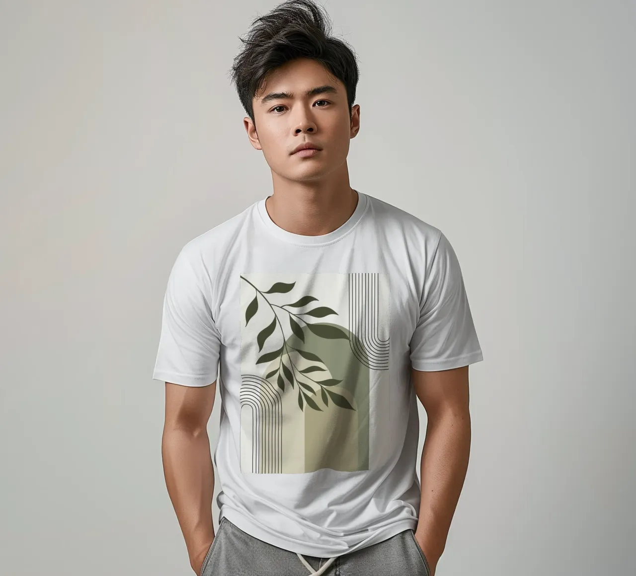 Harmonious blend of nature and abstract design. t-shirt da LisaArtes