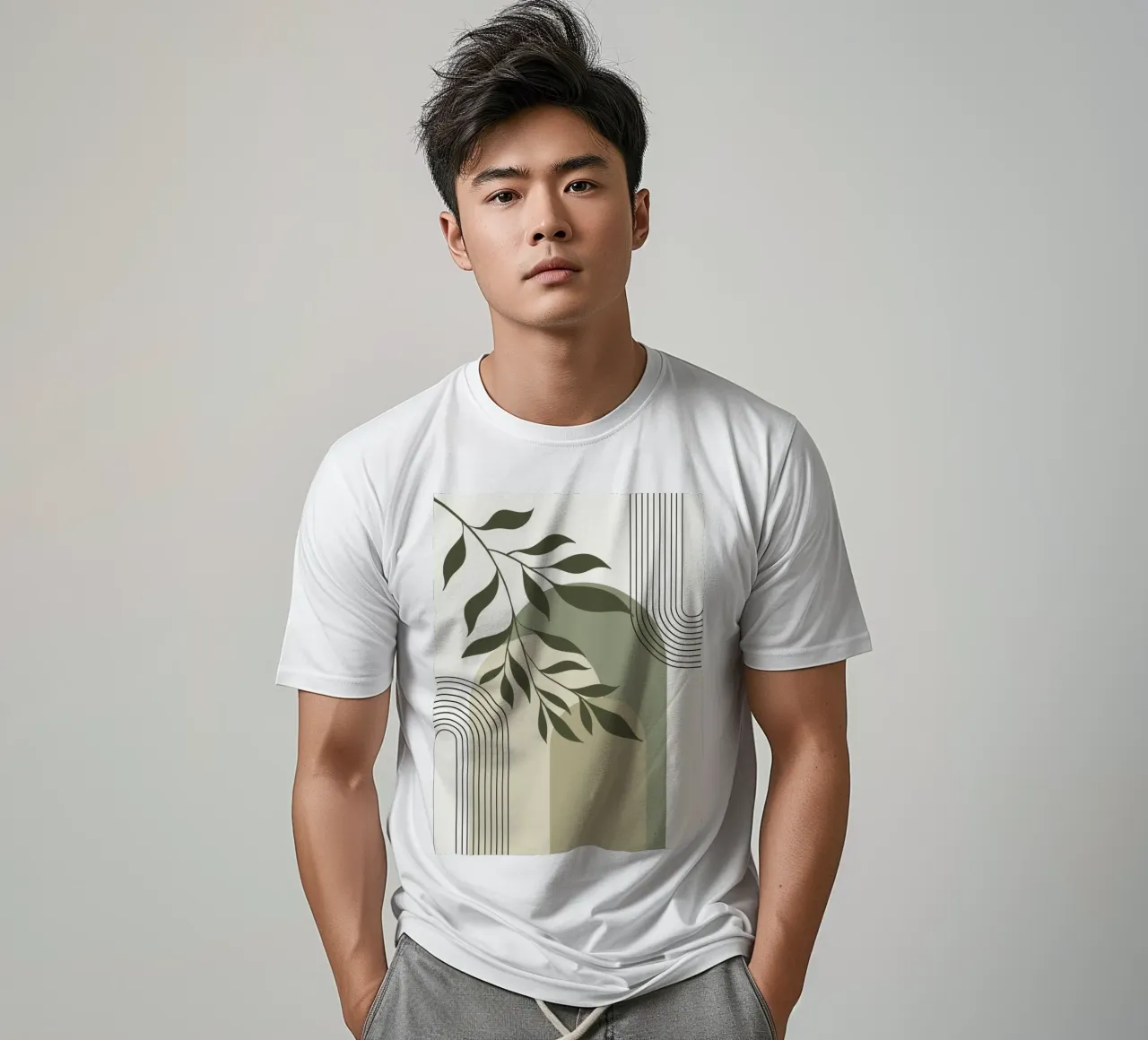 Harmonious blend of nature and abstract design. t-shirt da LisaArtes