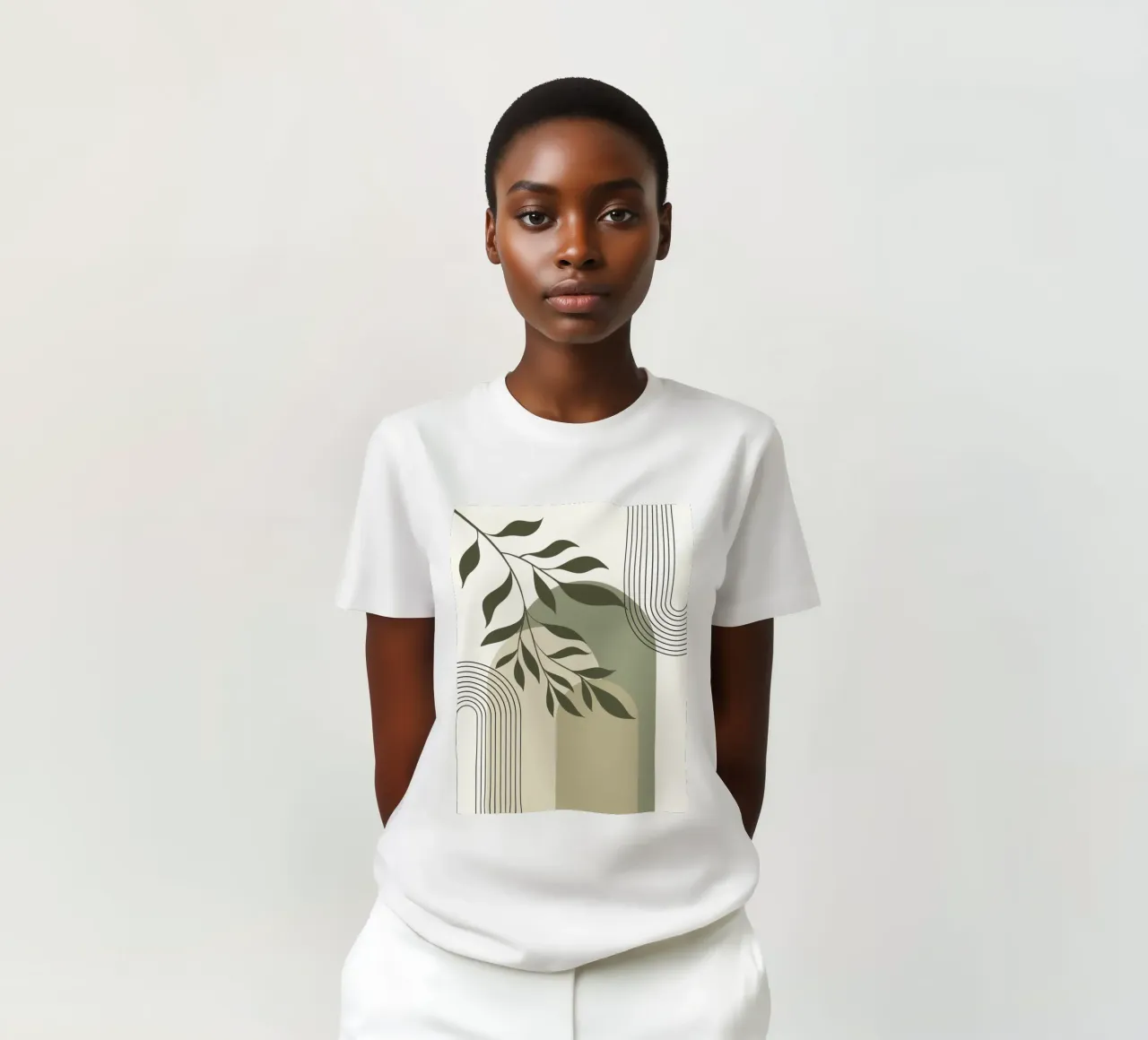 Harmonious blend of nature and abstract design. t-shirt da LisaArtes