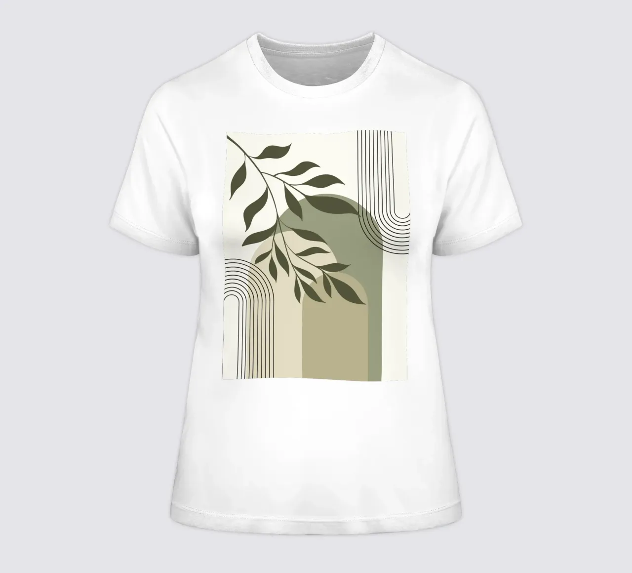 Harmonious blend of nature and abstract design. t-shirt da donna da LisaArtes