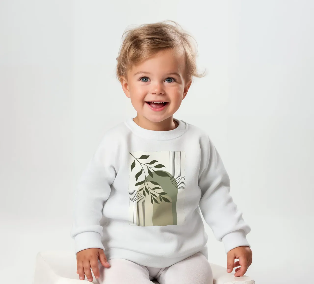 Harmonious blend of nature and abstract design. felpa neonato da LisaArtes