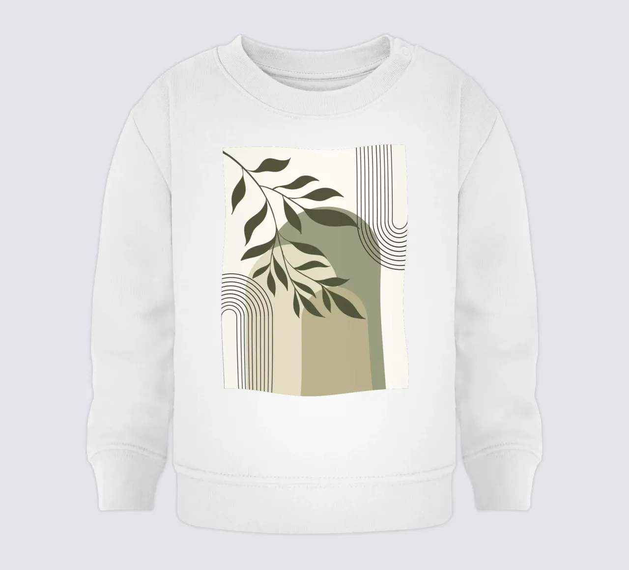 Harmonious blend of nature and abstract design. felpa neonato da LisaArtes