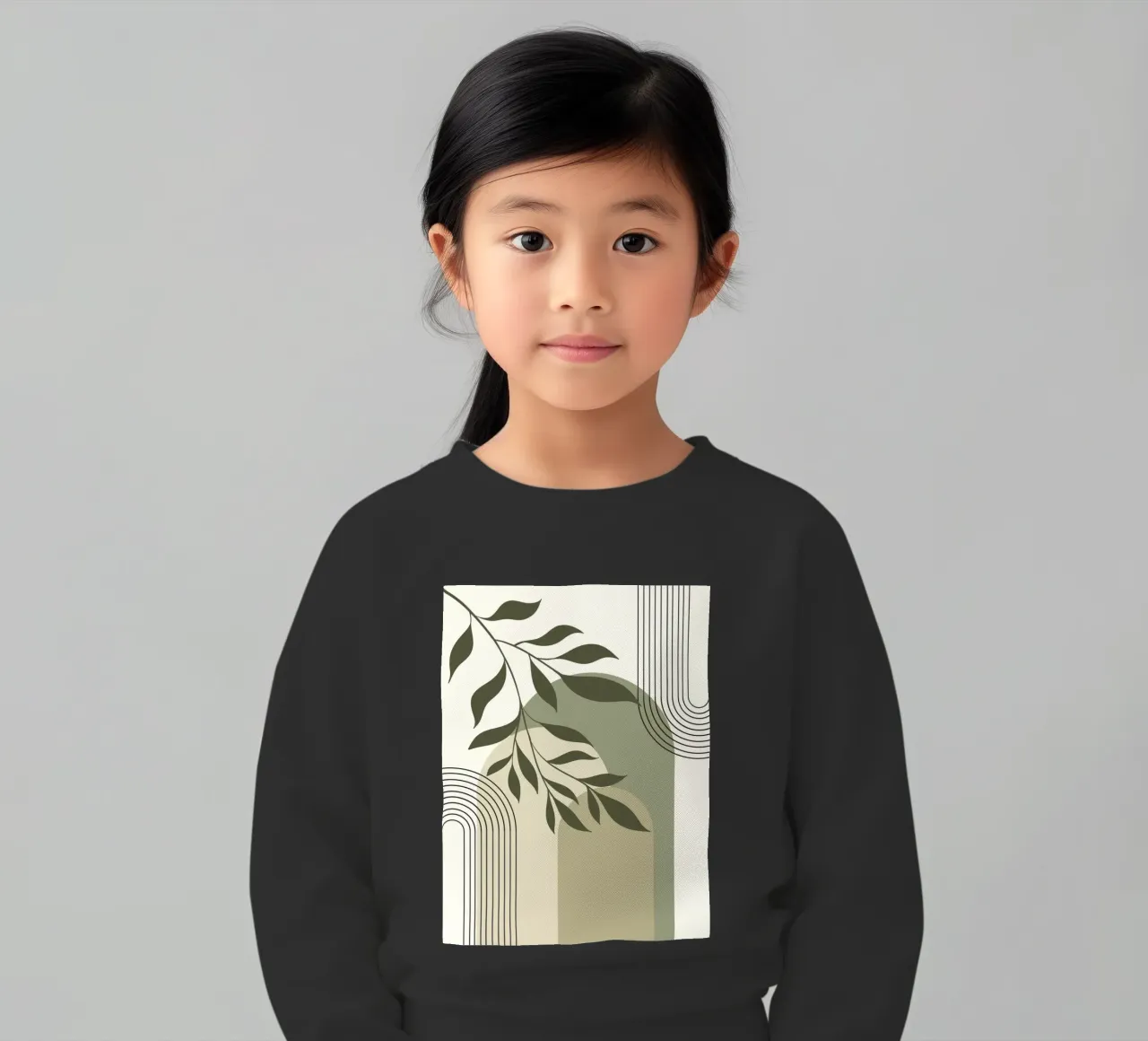 Harmonious blend of nature and abstract design. felpa bambino da LisaArtes