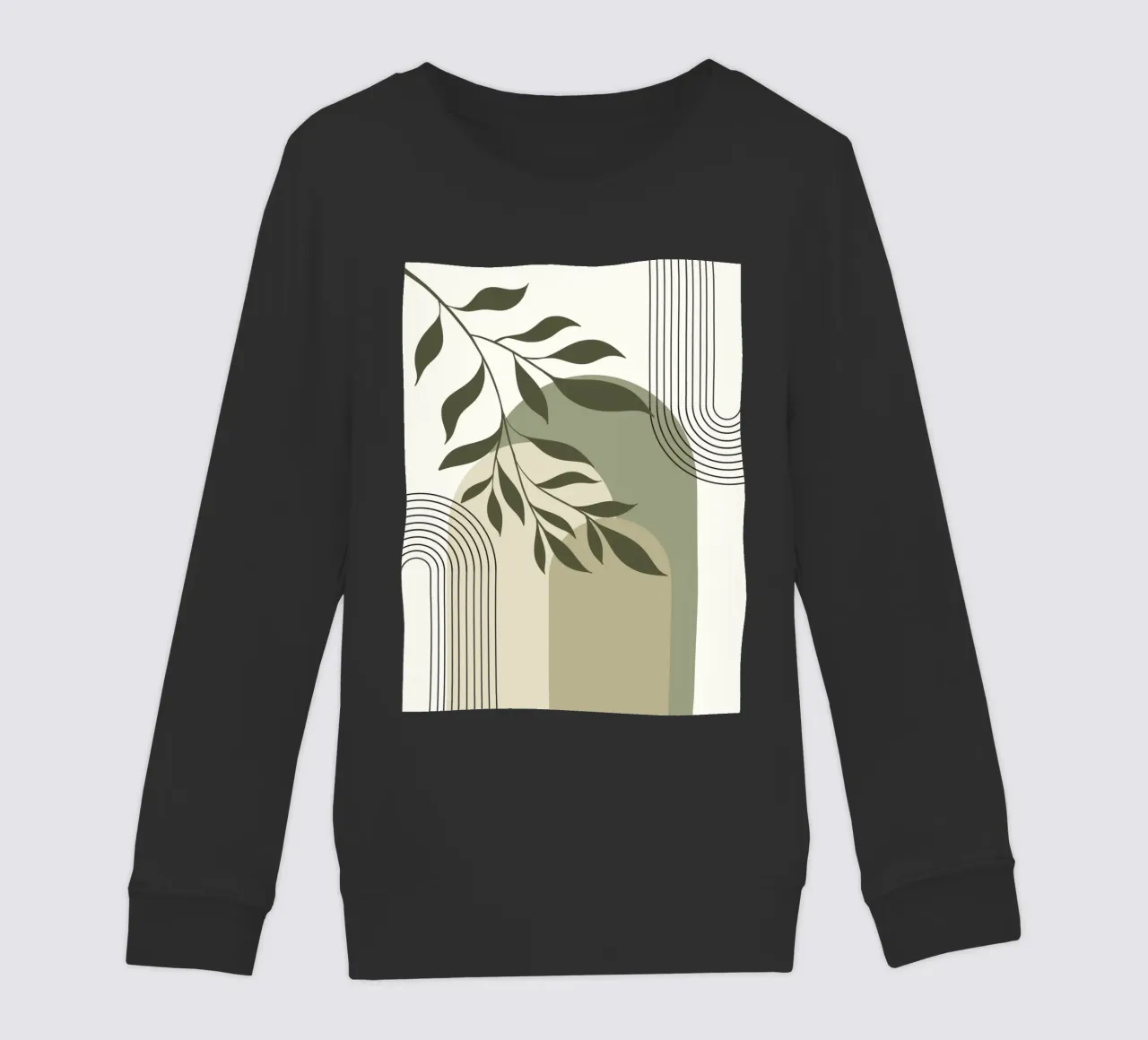 Harmonious blend of nature and abstract design. felpa bambino da LisaArtes