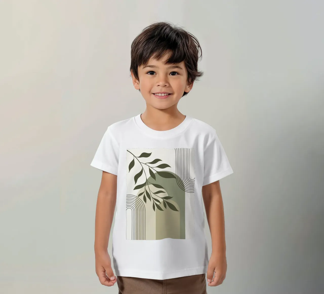 Harmonious blend of nature and abstract design. t-shirt bambini da LisaArtes