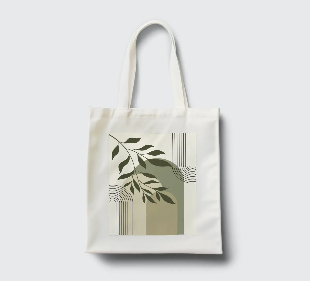 Harmonious blend of nature and abstract design. borsa in juta da LisaArtes