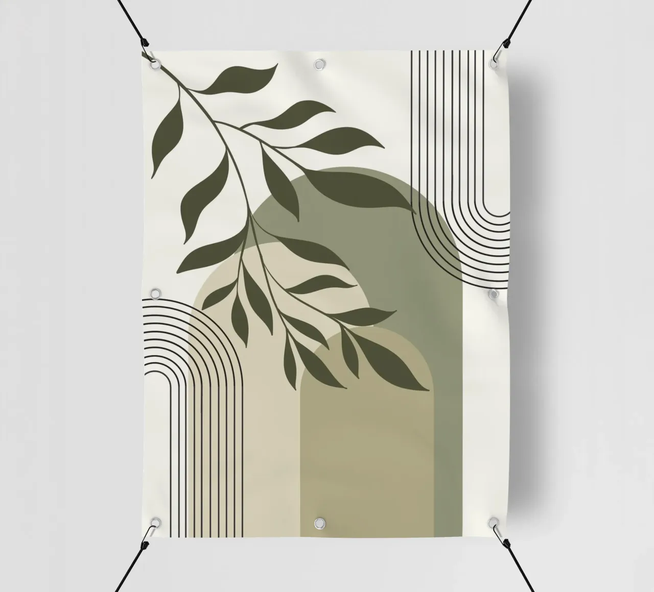Harmonious blend of nature and abstract design. telo in pvc da LisaArtes