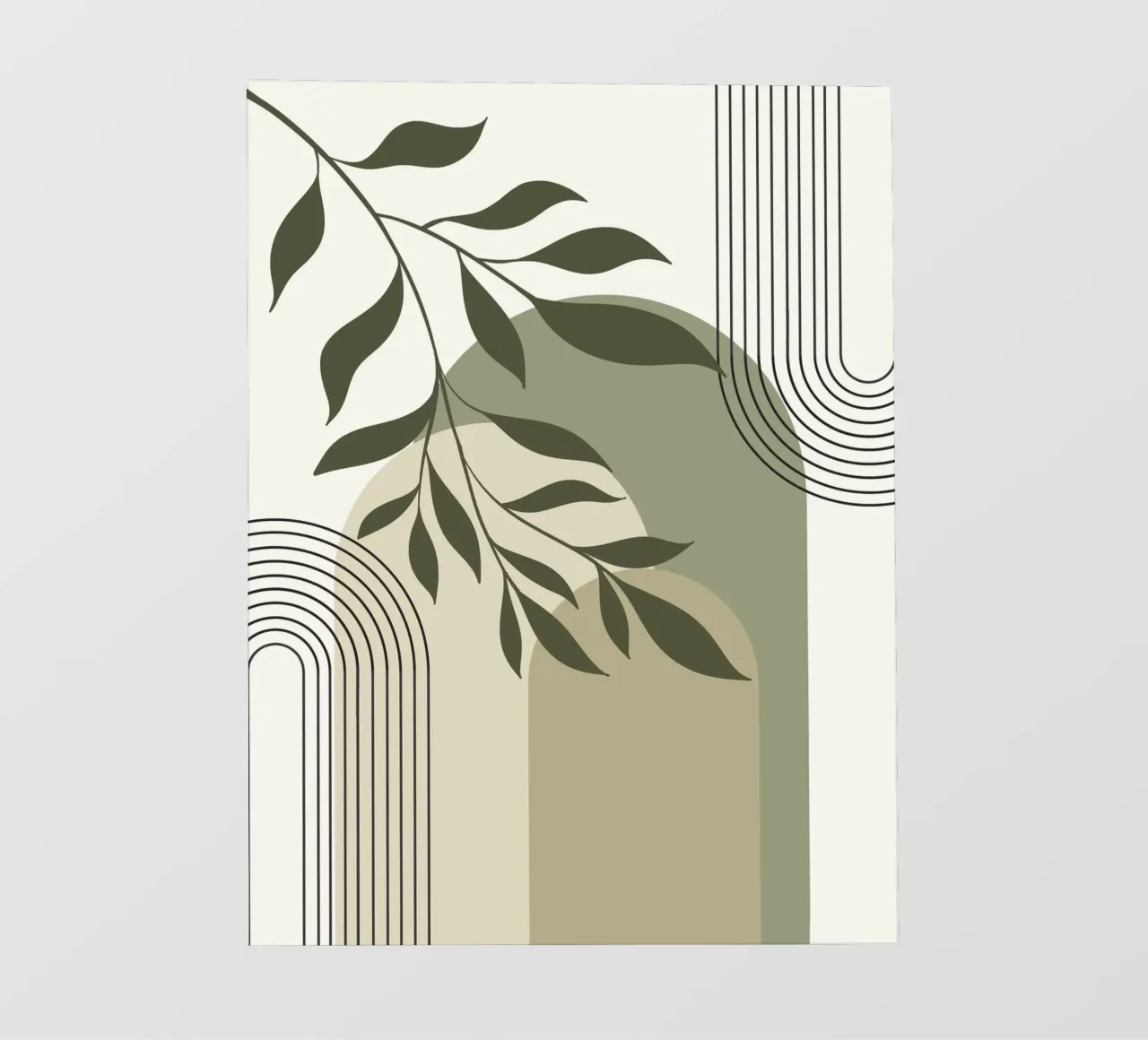 Harmonious blend of nature and abstract design. telo in pvc da LisaArtes