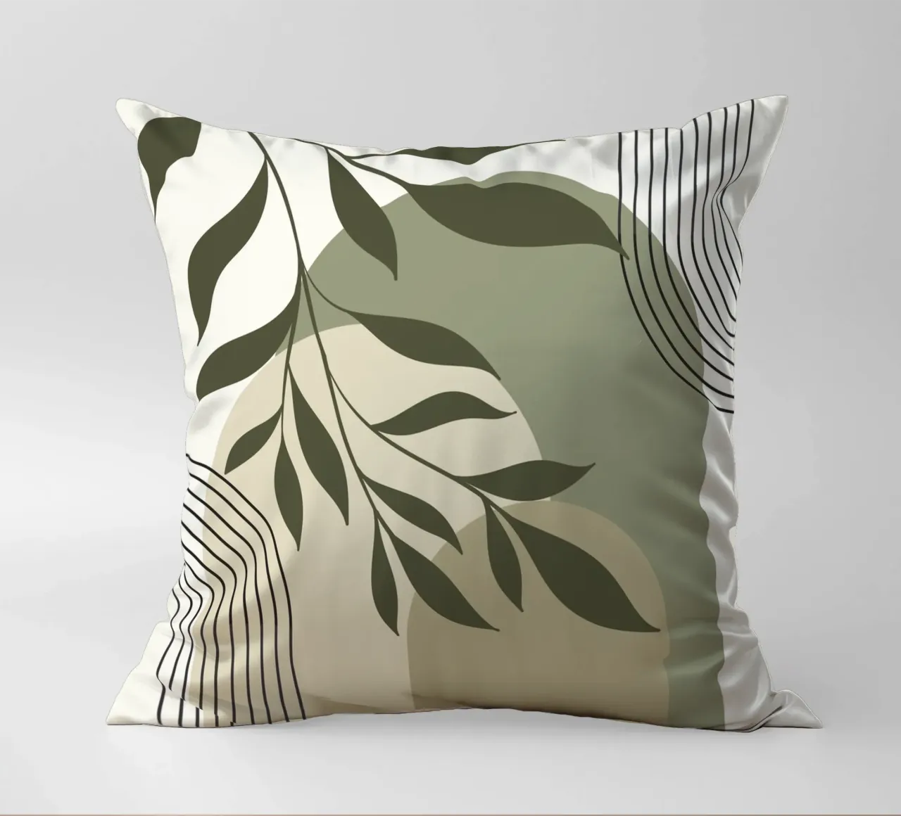 Harmonious blend of nature and abstract design. cuscino da LisaArtes
