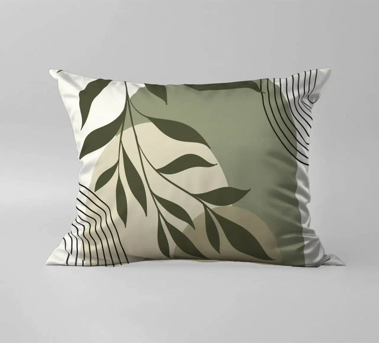 Harmonious blend of nature and abstract design. cuscino da LisaArtes