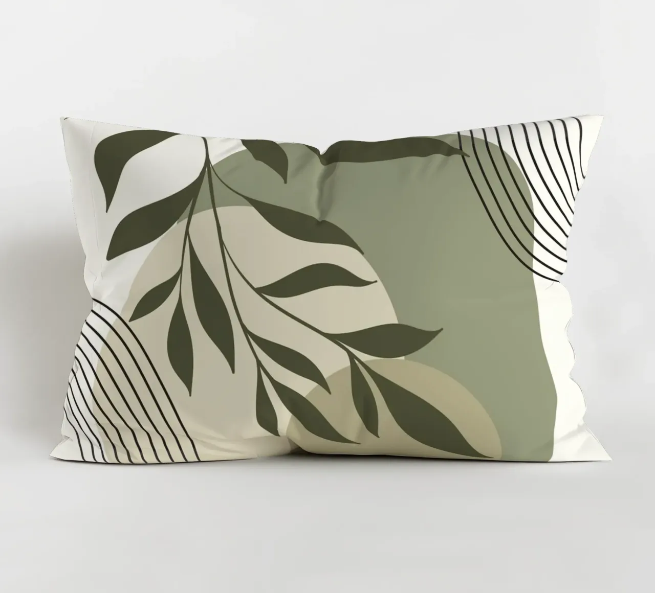 Harmonious blend of nature and abstract design. cuscino da LisaArtes