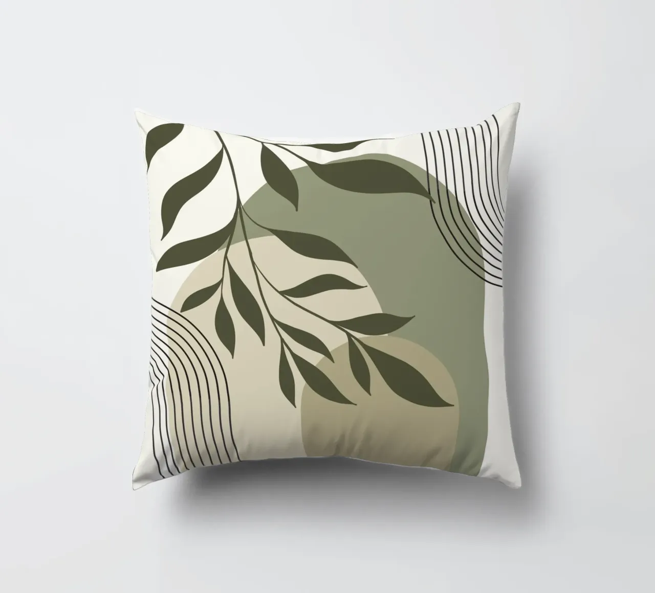 Harmonious blend of nature and abstract design. cuscino da LisaArtes