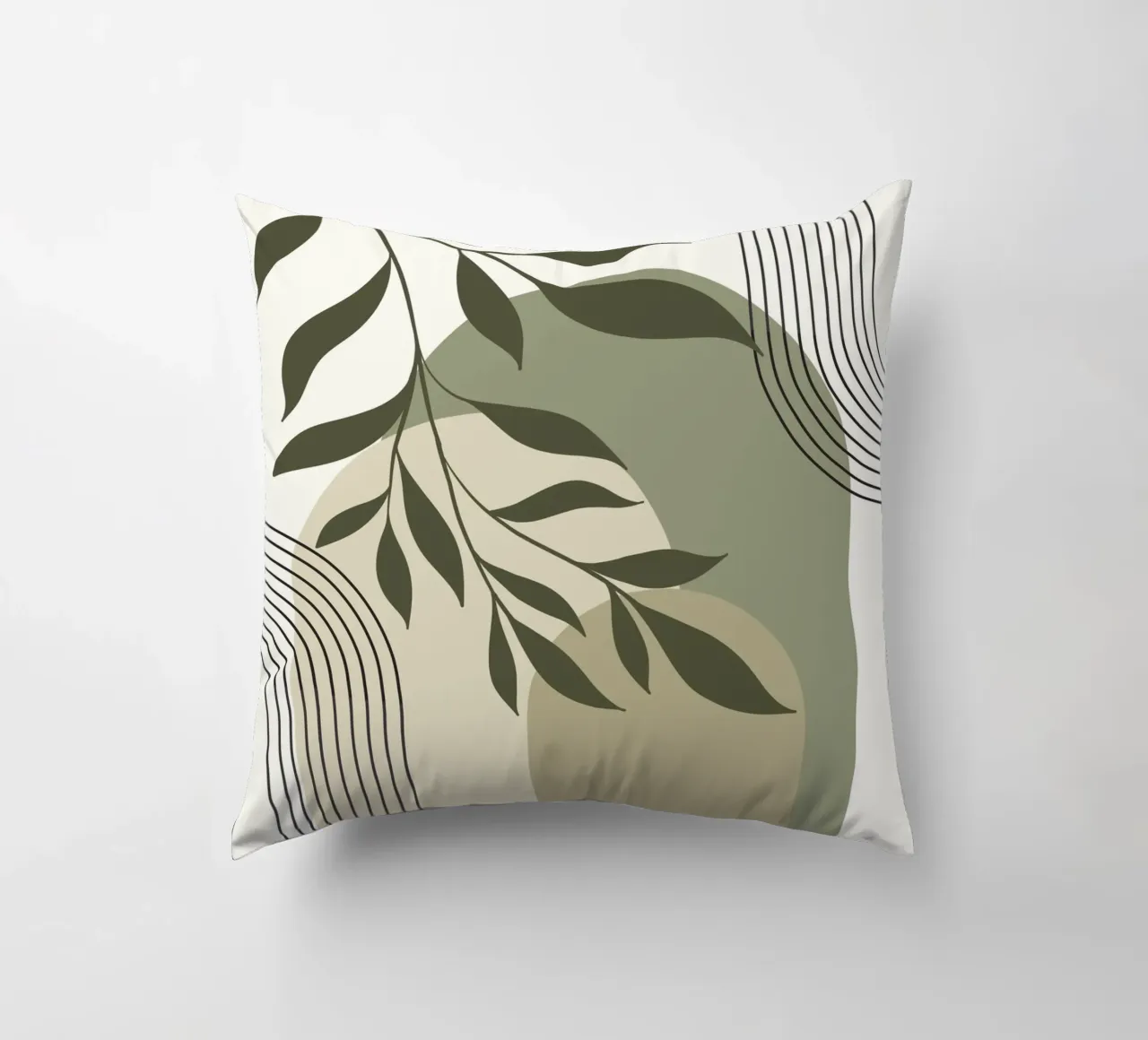 Harmonious blend of nature and abstract design. cuscino da LisaArtes