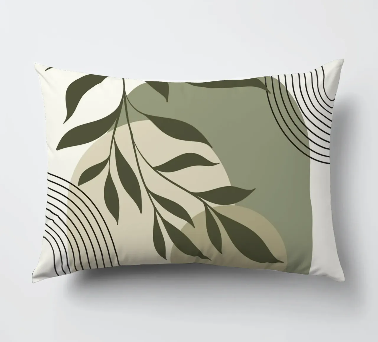 Harmonious blend of nature and abstract design. cuscino da LisaArtes