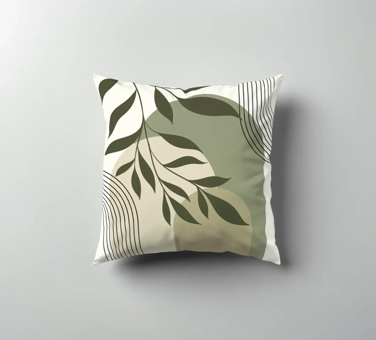 Harmonious blend of nature and abstract design. cuscino da LisaArtes