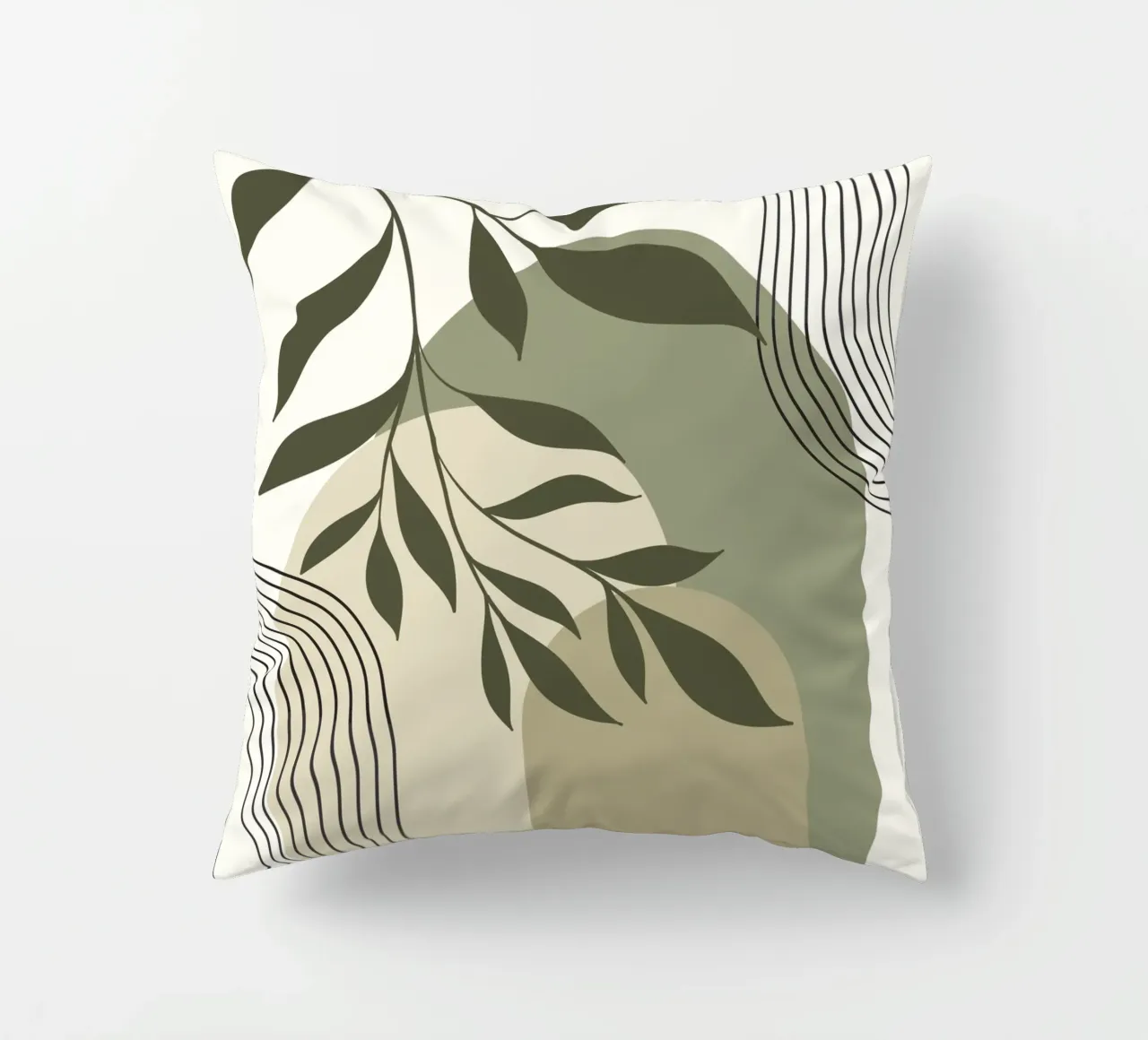 Harmonious blend of nature and abstract design. cuscino da LisaArtes