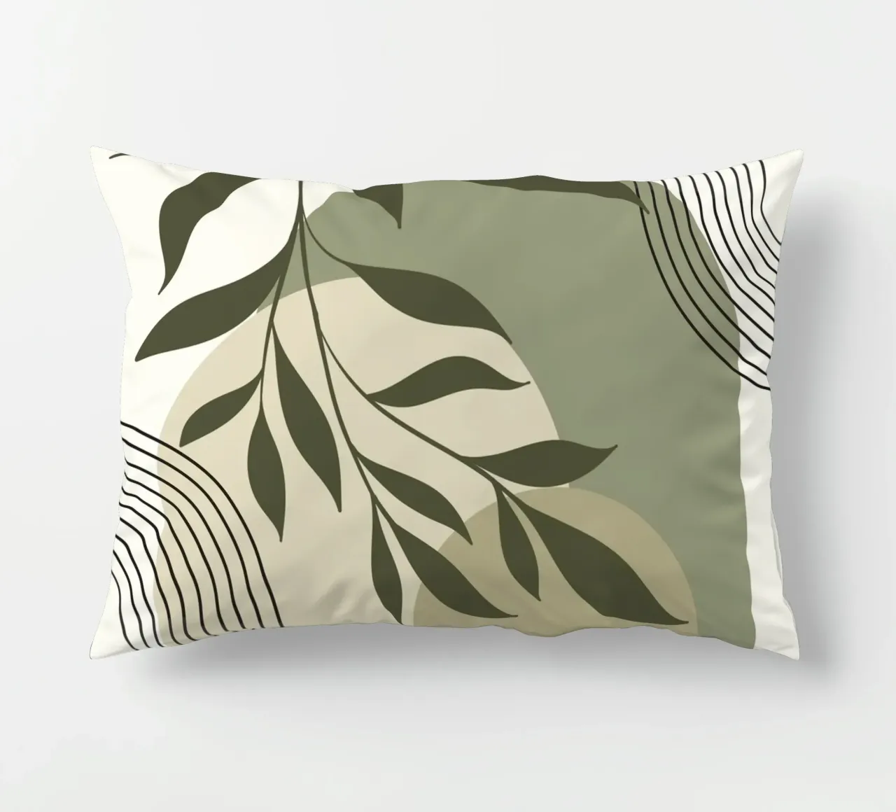 Harmonious blend of nature and abstract design. cuscino da LisaArtes