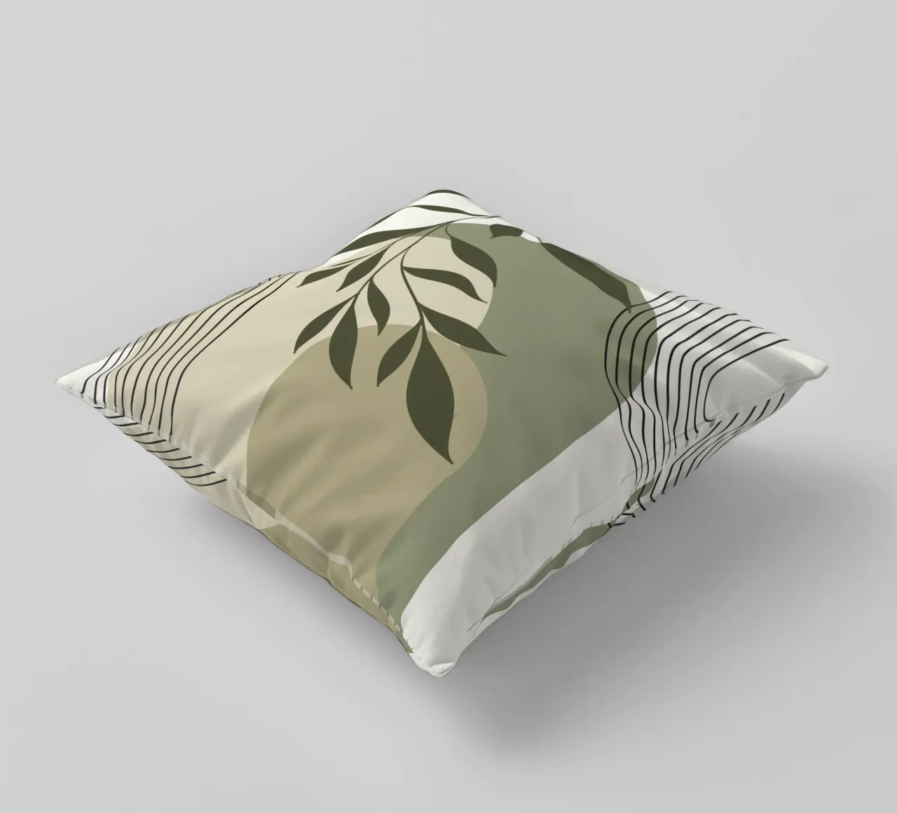 Harmonious blend of nature and abstract design. cuscino da LisaArtes