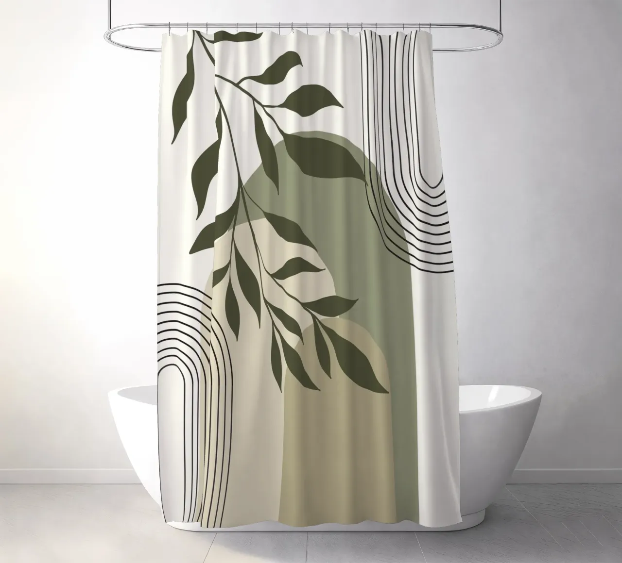 Harmonious blend of nature and abstract design. Duschvorhang von LisaArtes