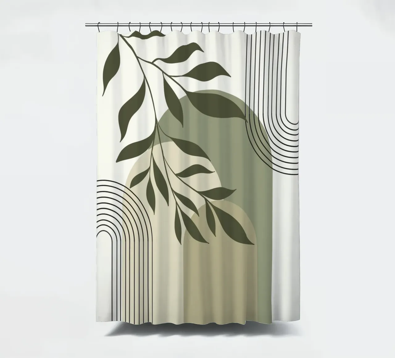 Harmonious blend of nature and abstract design. Duschvorhang von LisaArtes