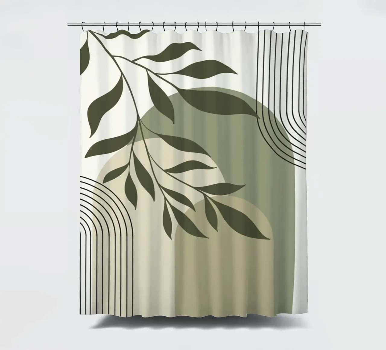 Harmonious blend of nature and abstract design. Duschvorhang von LisaArtes