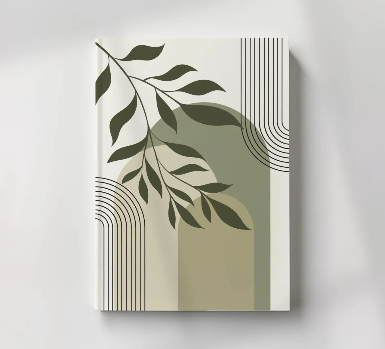 Harmonious blend of nature and abstract design. notebook by LisaArtes