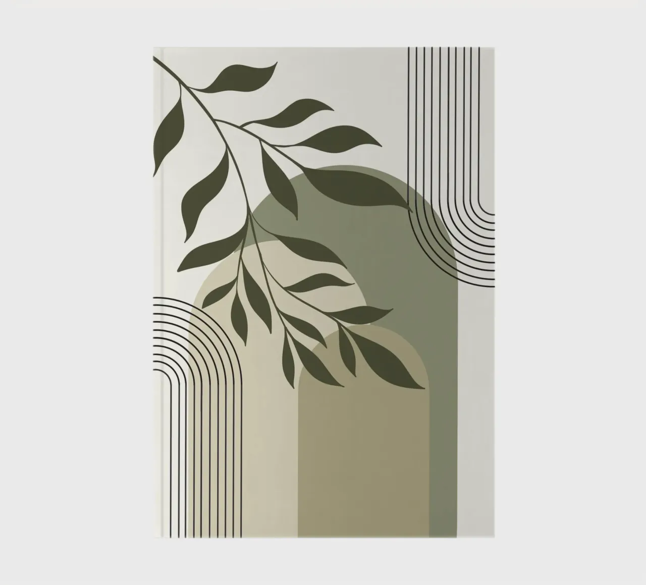 Harmonious blend of nature and abstract design. Notizbuch von LisaArtes