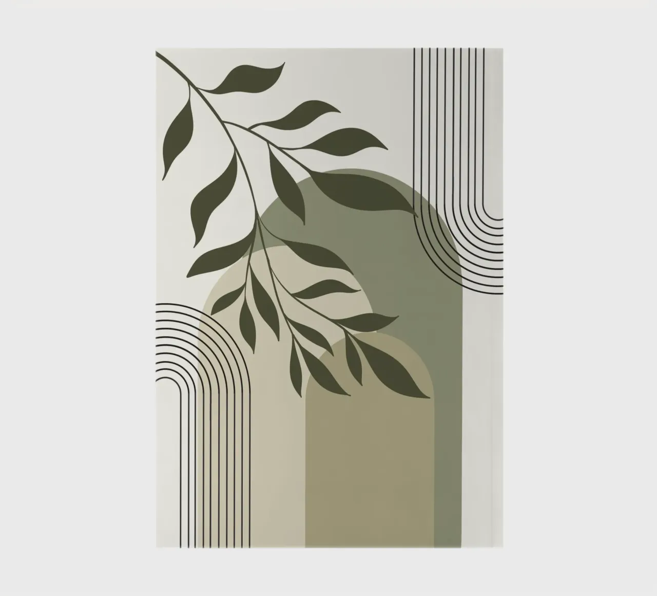 Harmonious blend of nature and abstract design. notebook by LisaArtes