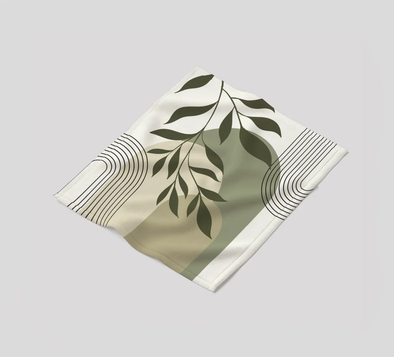 Harmonious blend of nature and abstract design. coperta in pile da LisaArtes