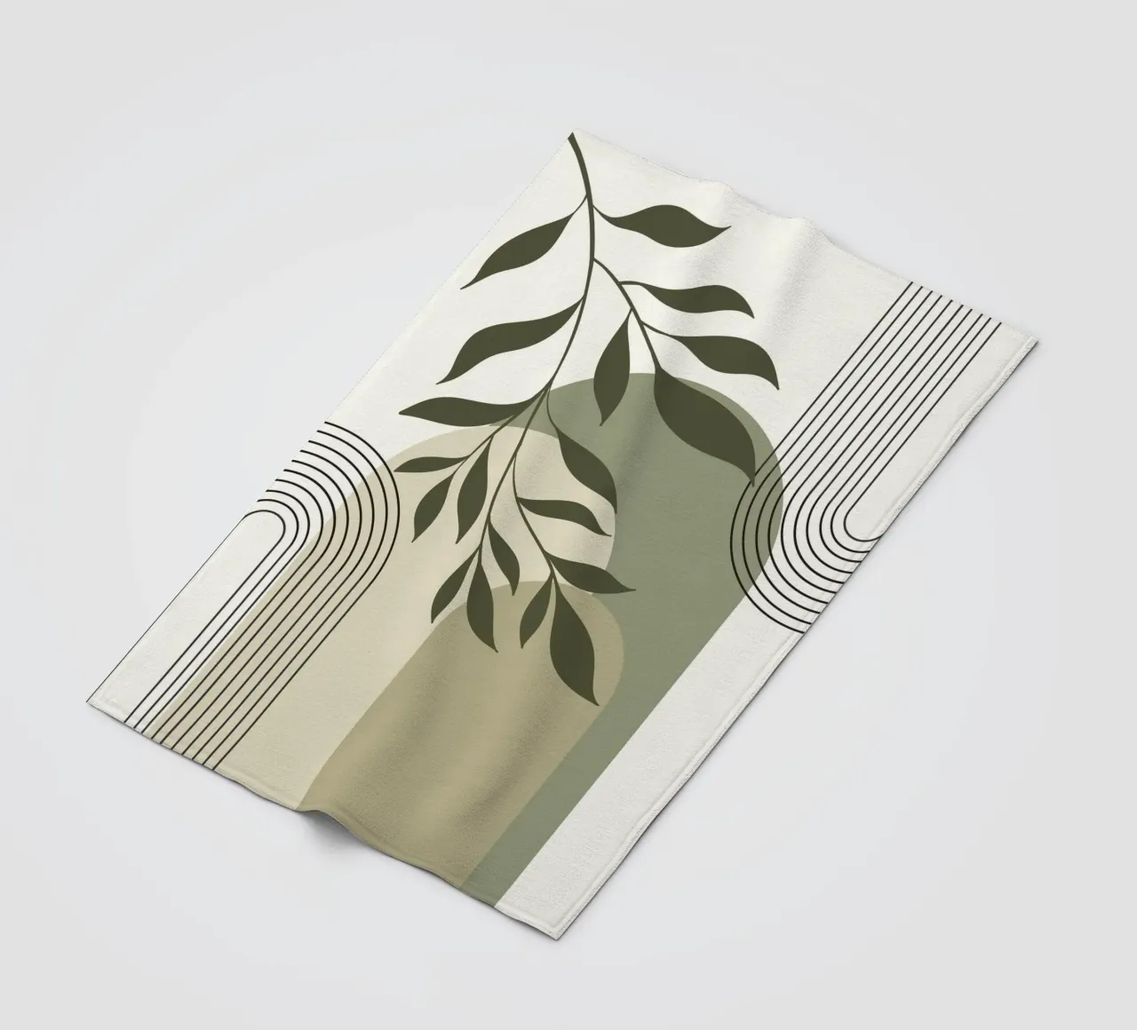 Harmonious blend of nature and abstract design. coperta in pile da LisaArtes