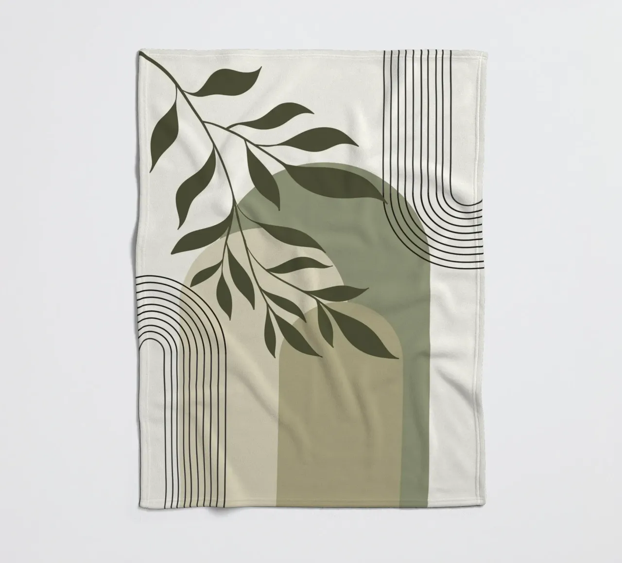 Harmonious blend of nature and abstract design. coperta in pile da LisaArtes