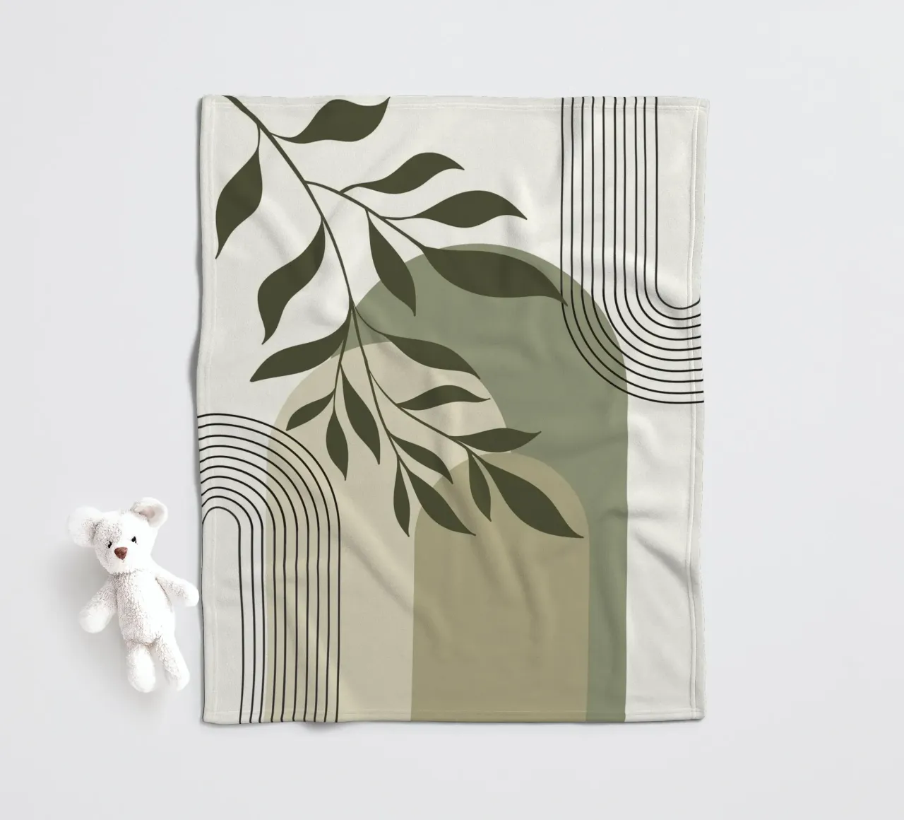 Harmonious blend of nature and abstract design. coperta in pile da LisaArtes