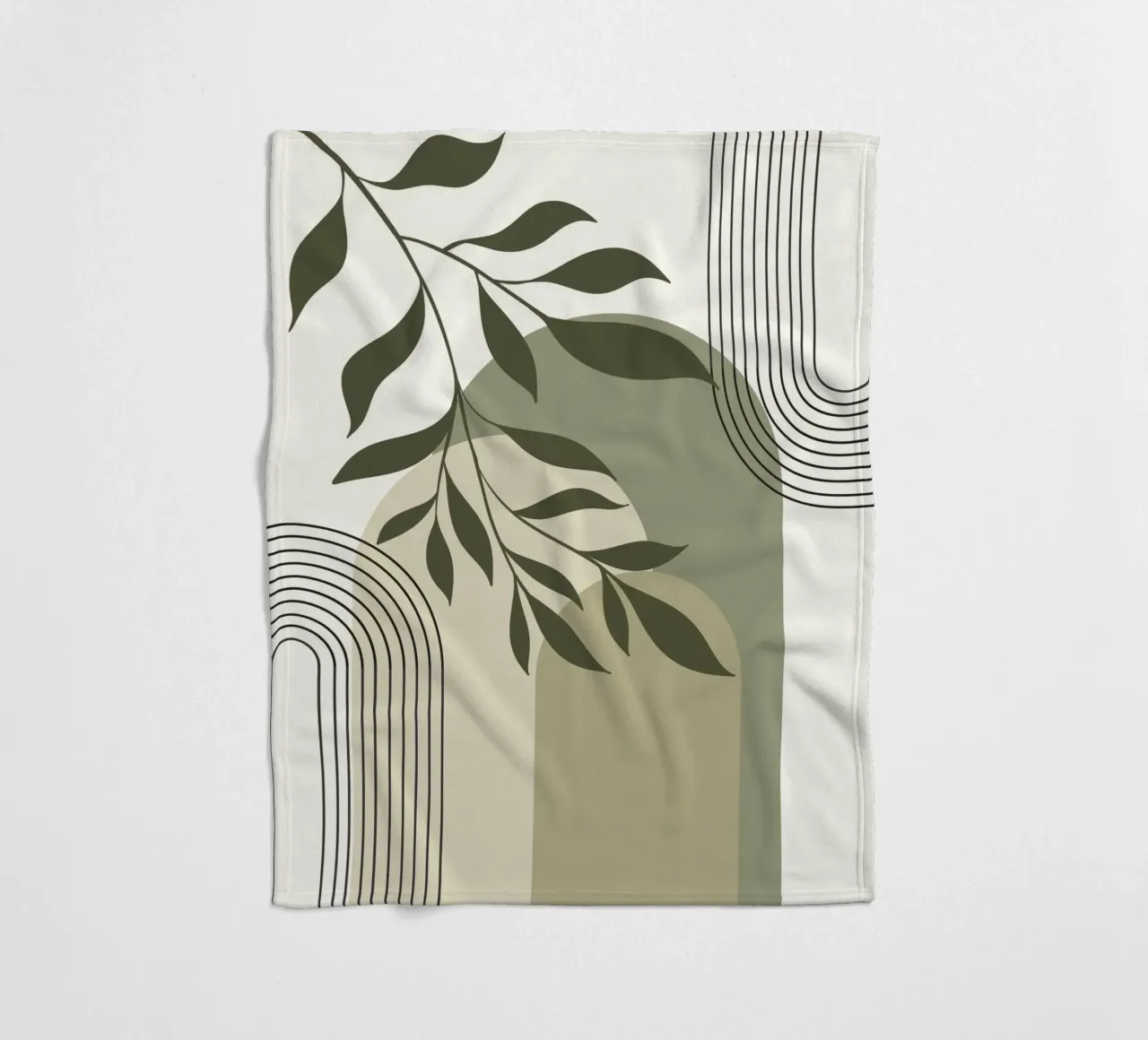 Harmonious blend of nature and abstract design. coperta in pile da LisaArtes