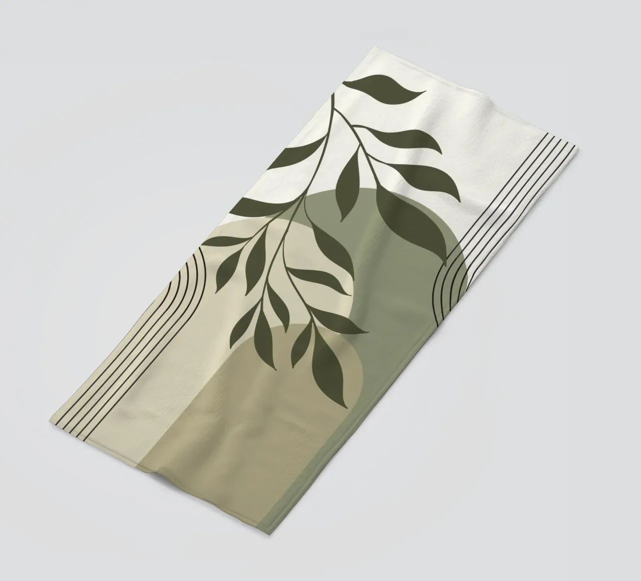 Harmonious blend of nature and abstract design. Strandtuch von LisaArtes