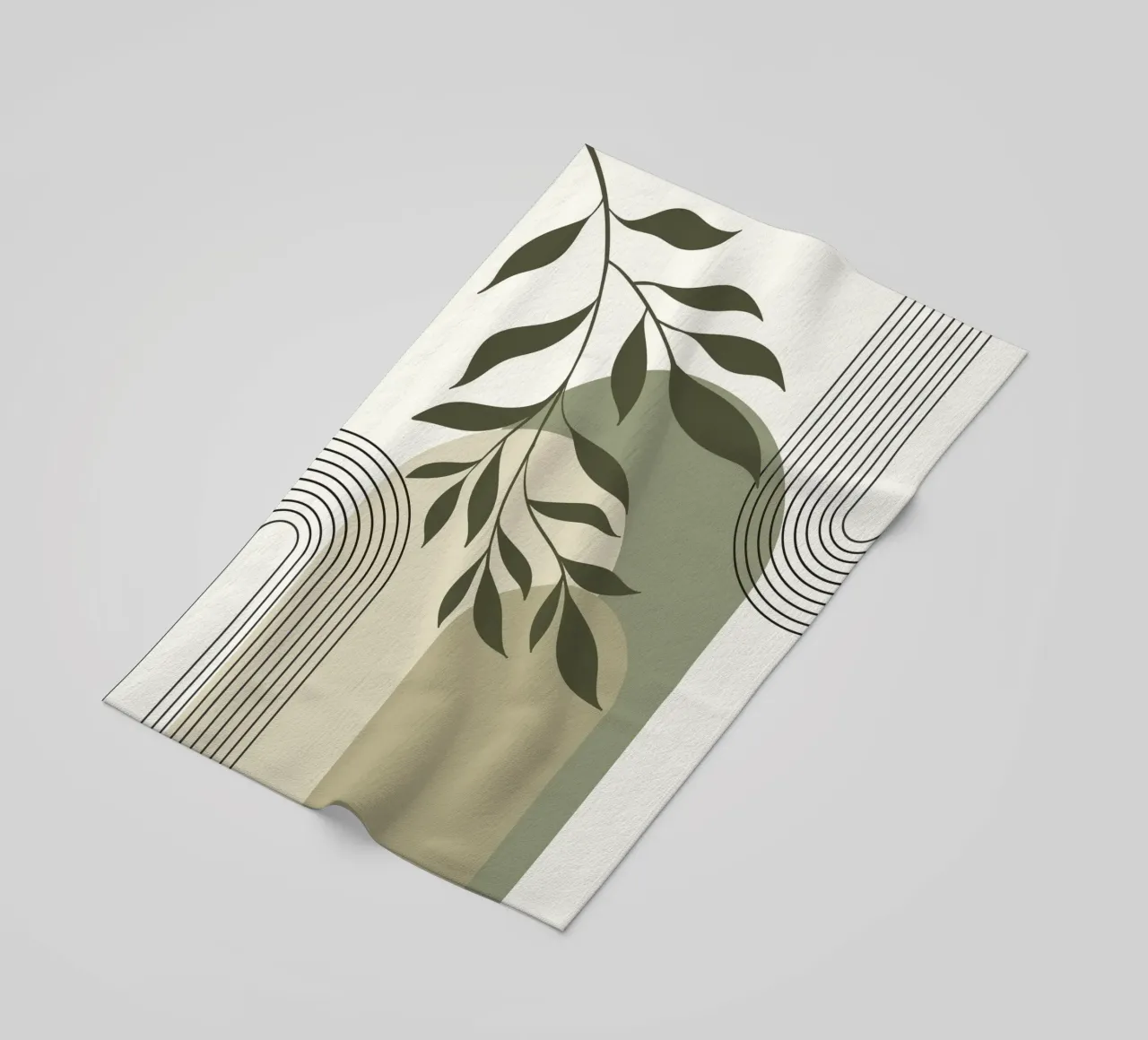Harmonious blend of nature and abstract design. Strandtuch von LisaArtes