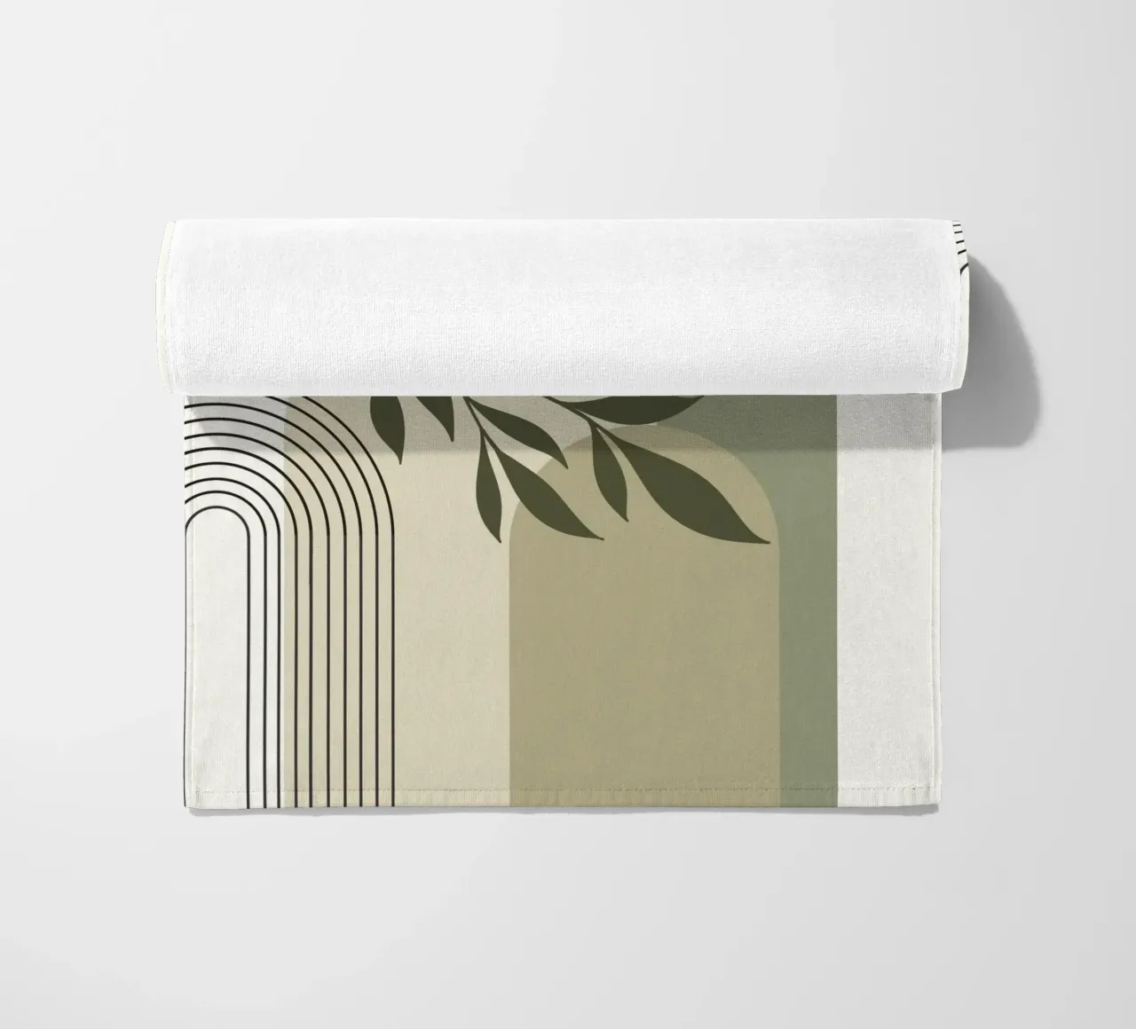 Harmonious blend of nature and abstract design. Strandtuch von LisaArtes