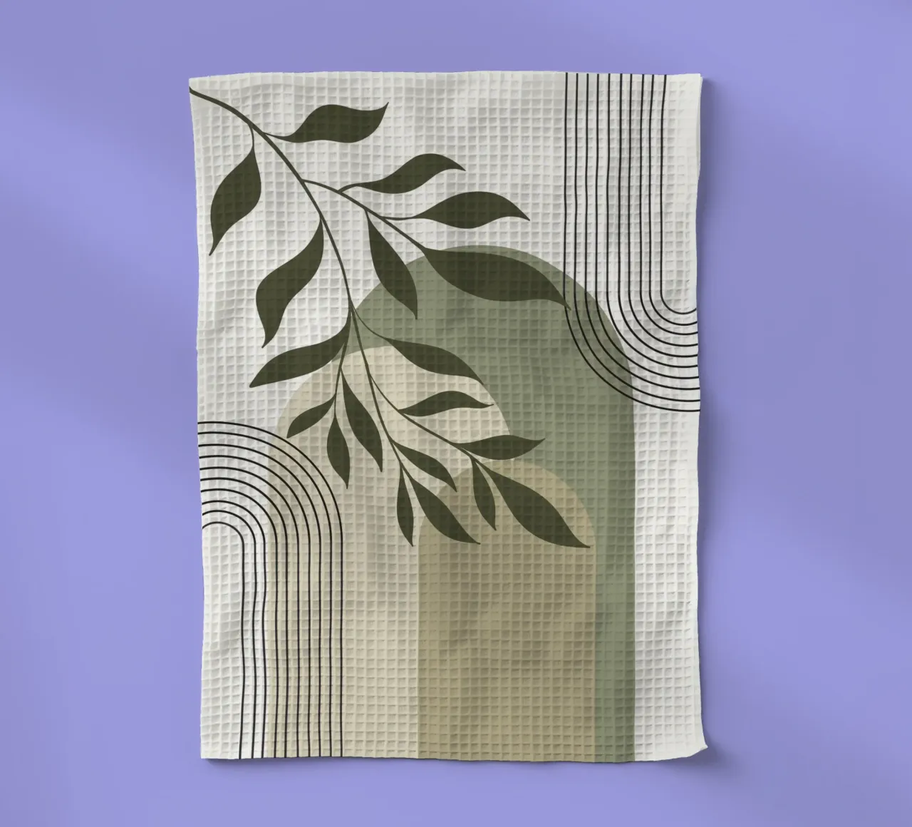 Harmonious blend of nature and abstract design. canovaccio da cucina da LisaArtes