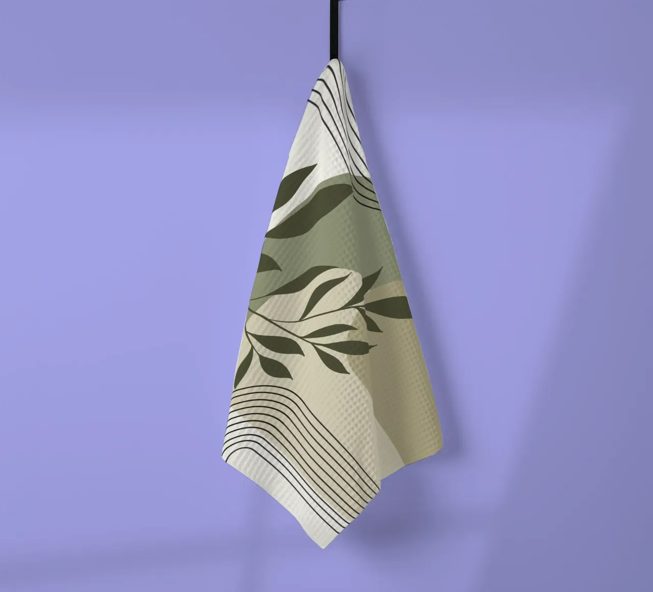 Harmonious blend of nature and abstract design. canovaccio da cucina da LisaArtes