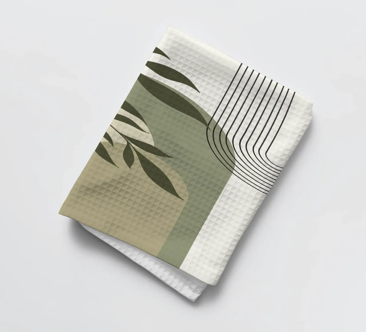 Harmonious blend of nature and abstract design. canovaccio da cucina da LisaArtes