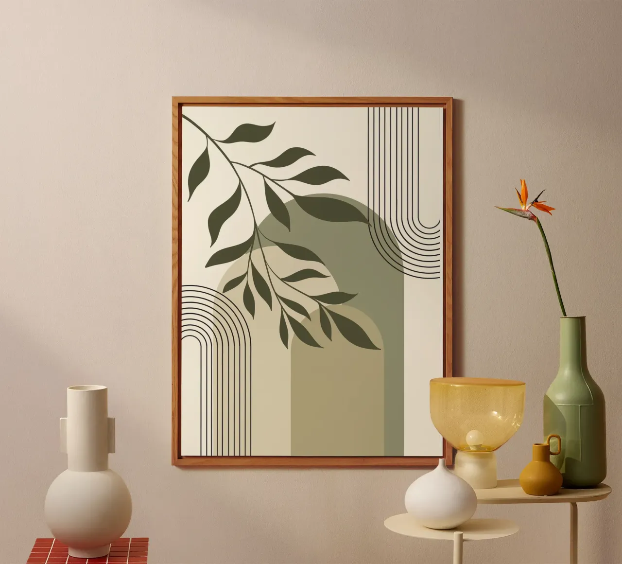 Harmonious blend of nature and abstract design. alluminio dibond da LisaArtes