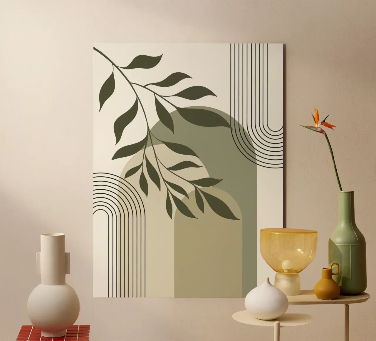 Harmonious blend of nature and abstract design. alluminio dibond da LisaArtes