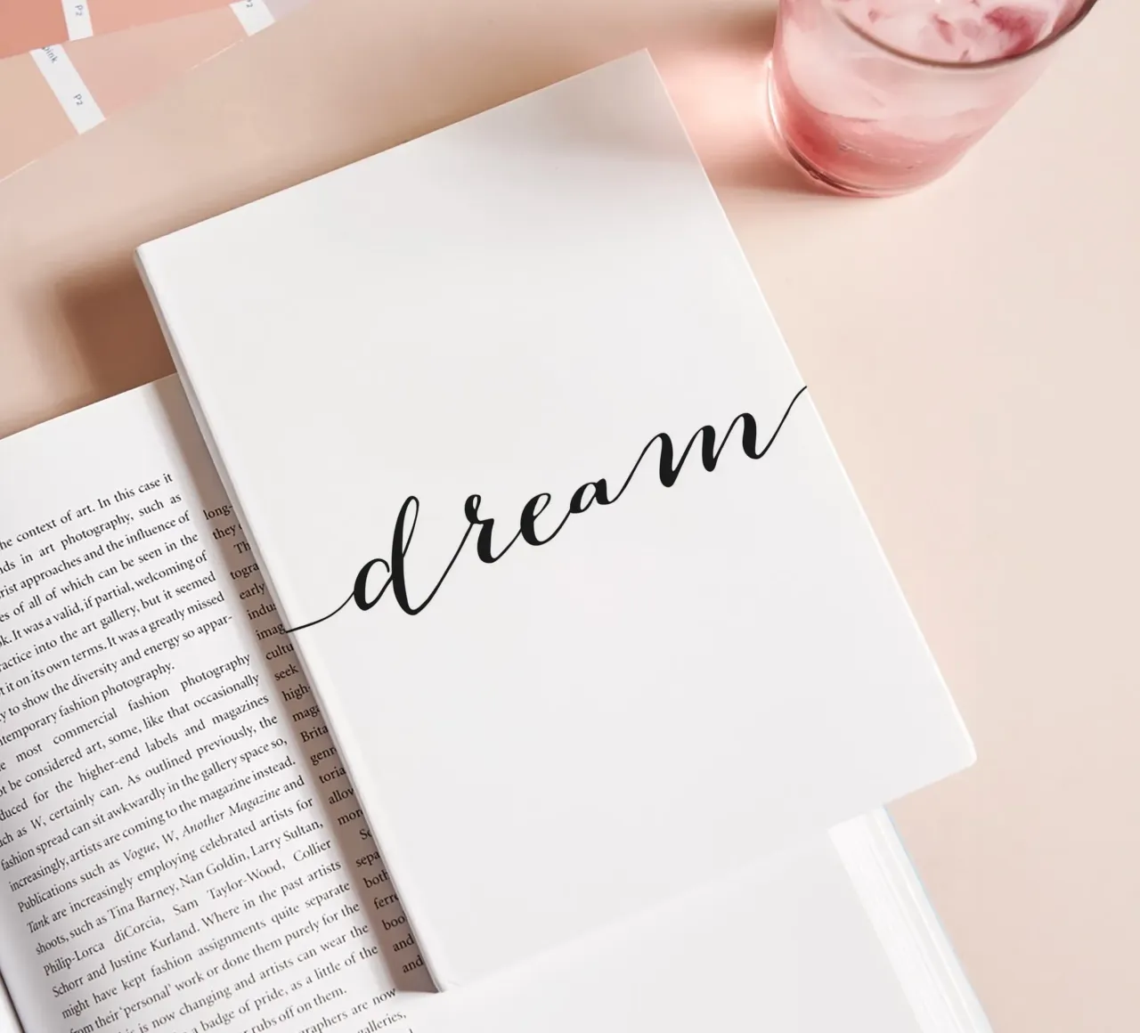 Dream - Minimalist typography design notebook by Whole©