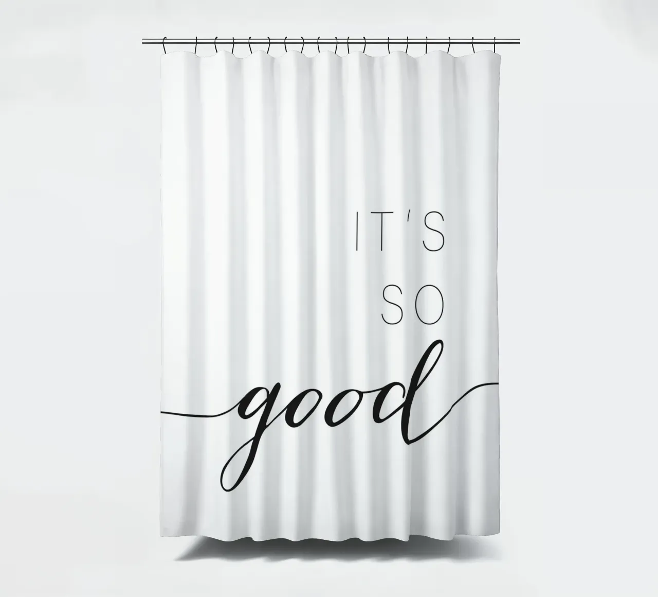 It's So Good - Citazione tipografica moderna tenda da doccia da Whole©