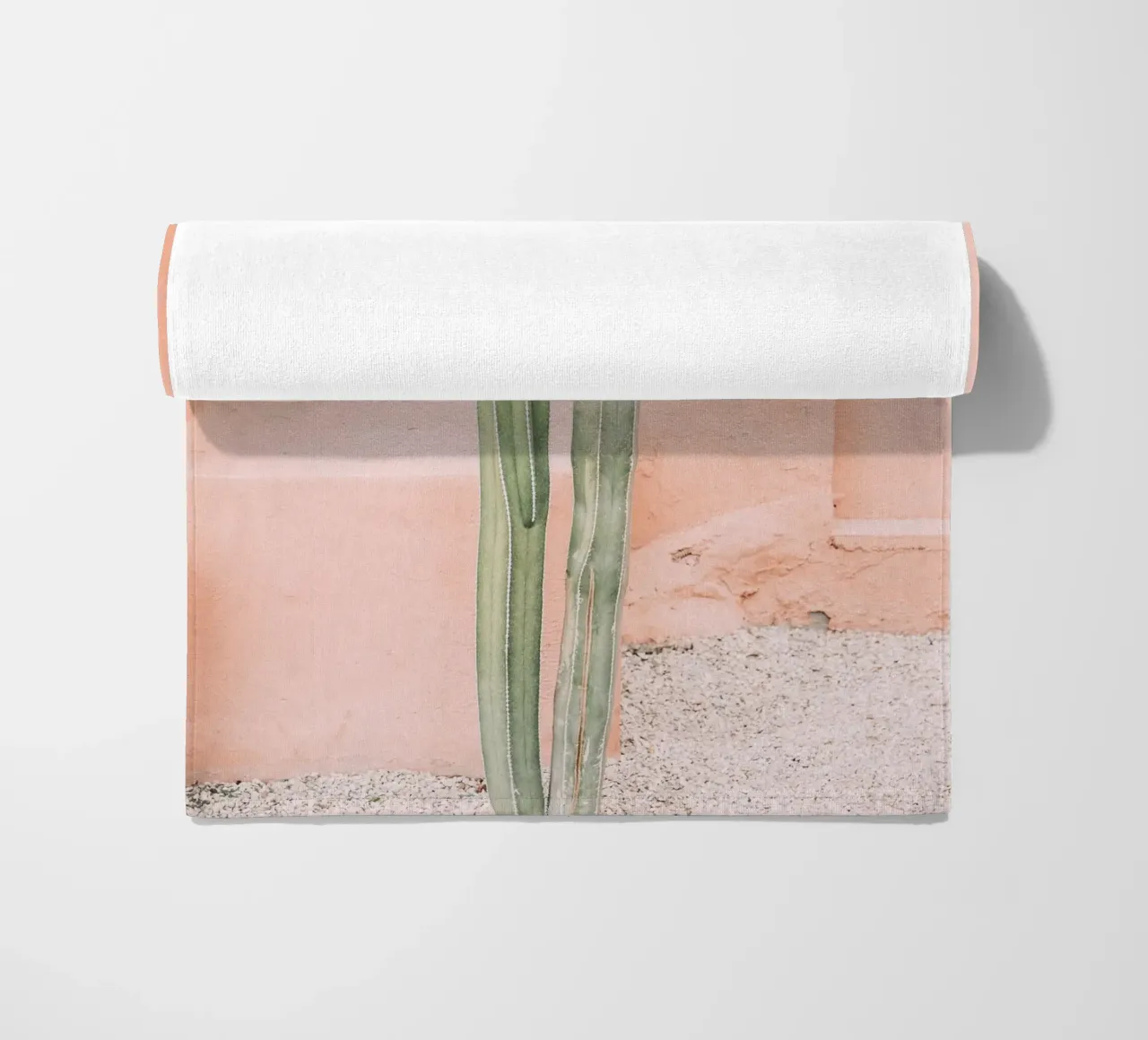 Cactus on Orange telo mare da patiphotography