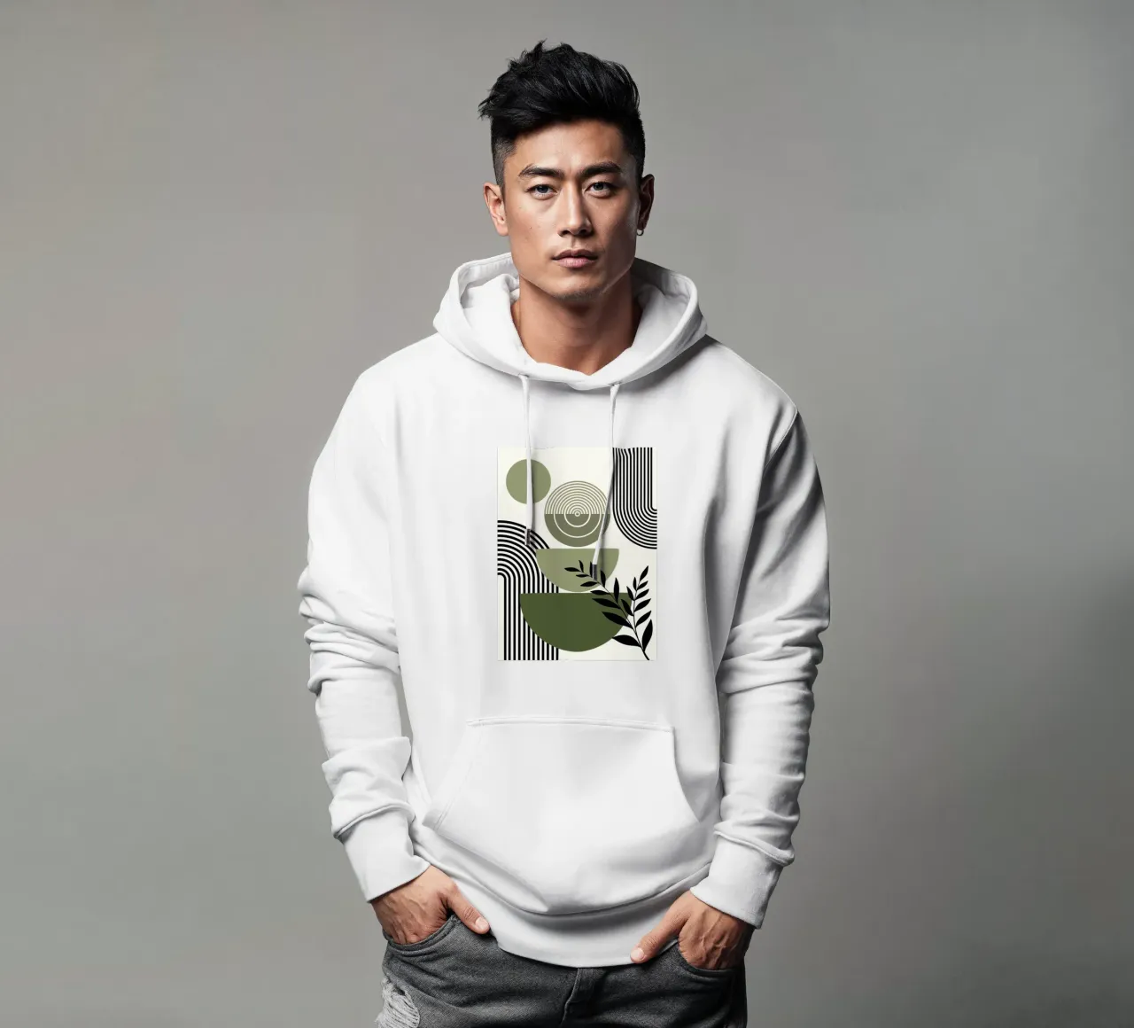 Circles and branch felpa con cappuccio da LisaArtes