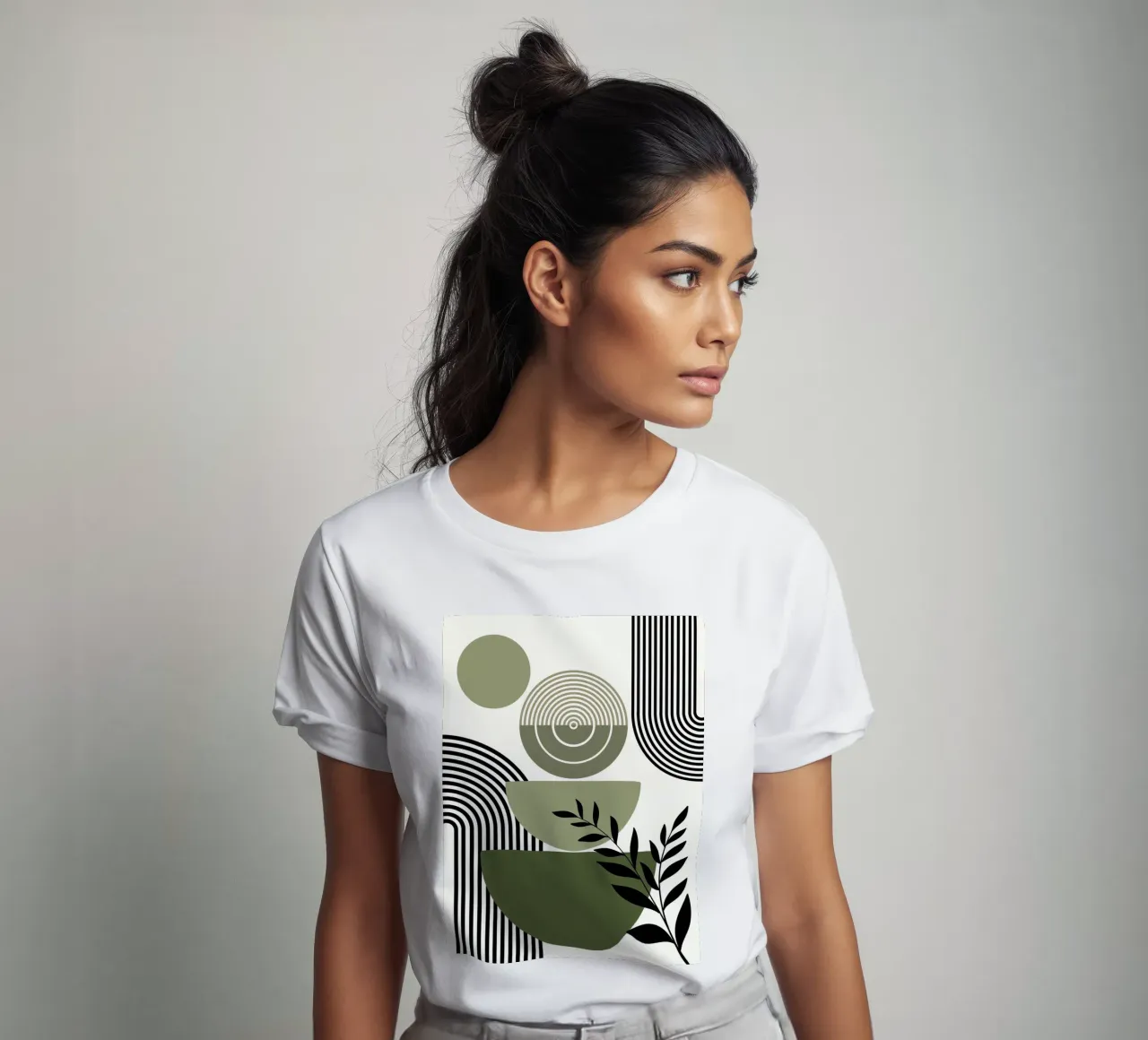 Circles and branch t-shirt da LisaArtes
