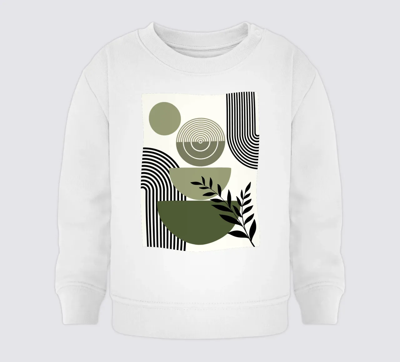 Circles and branch baby sweatshirt by LisaArtes