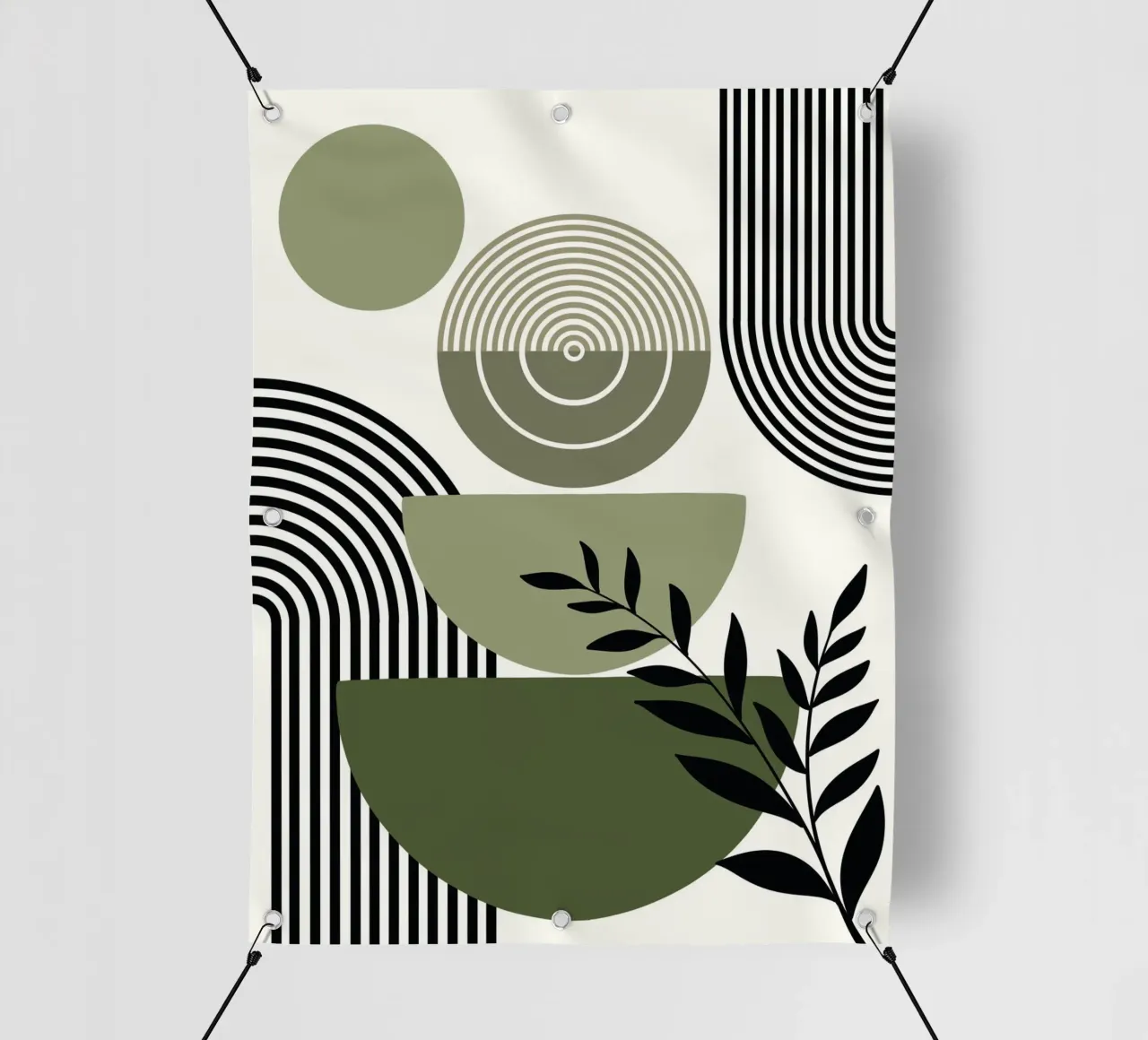 Circles and branch telo in pvc da LisaArtes