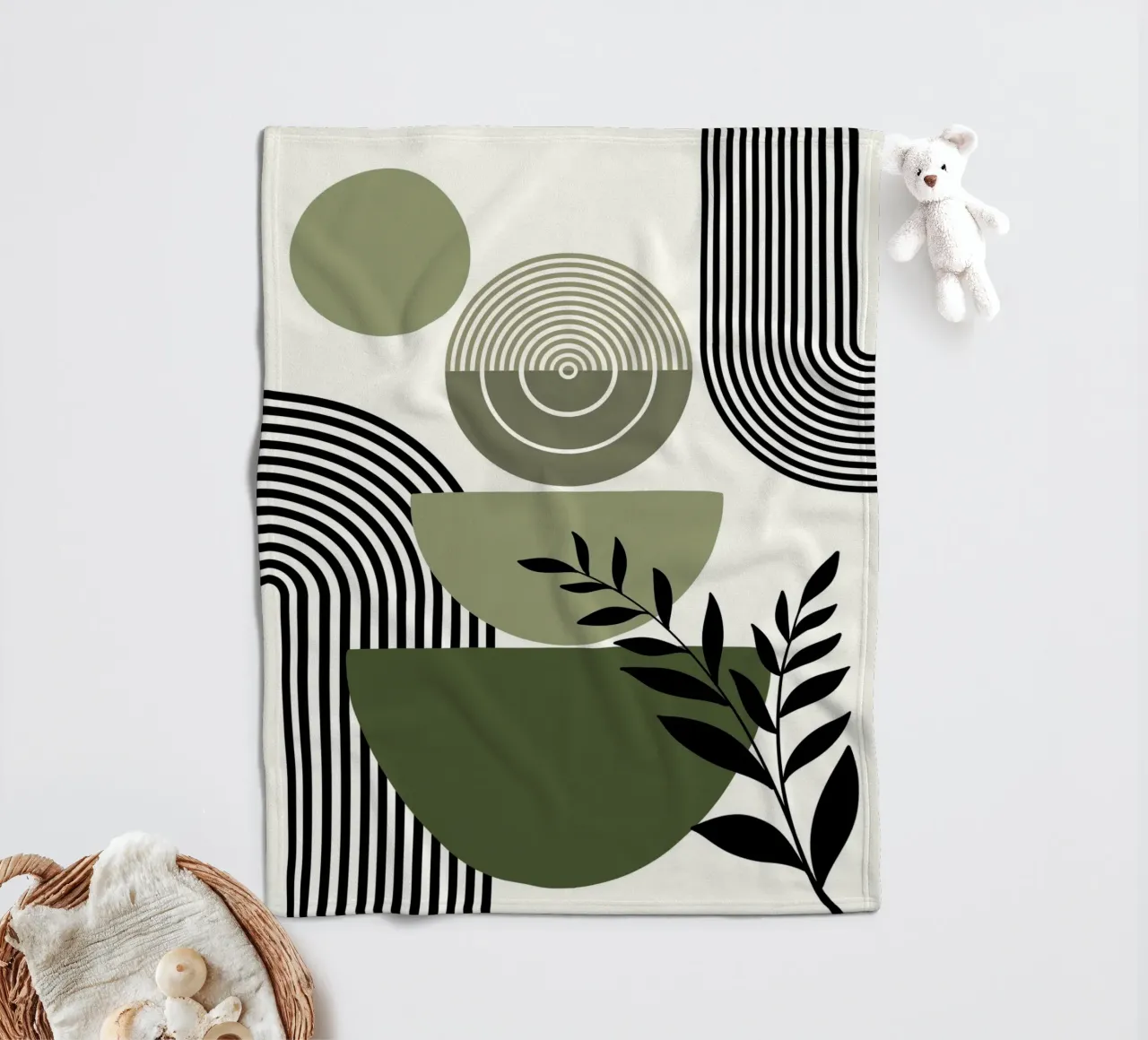 Circles and branch coperta in pile da LisaArtes