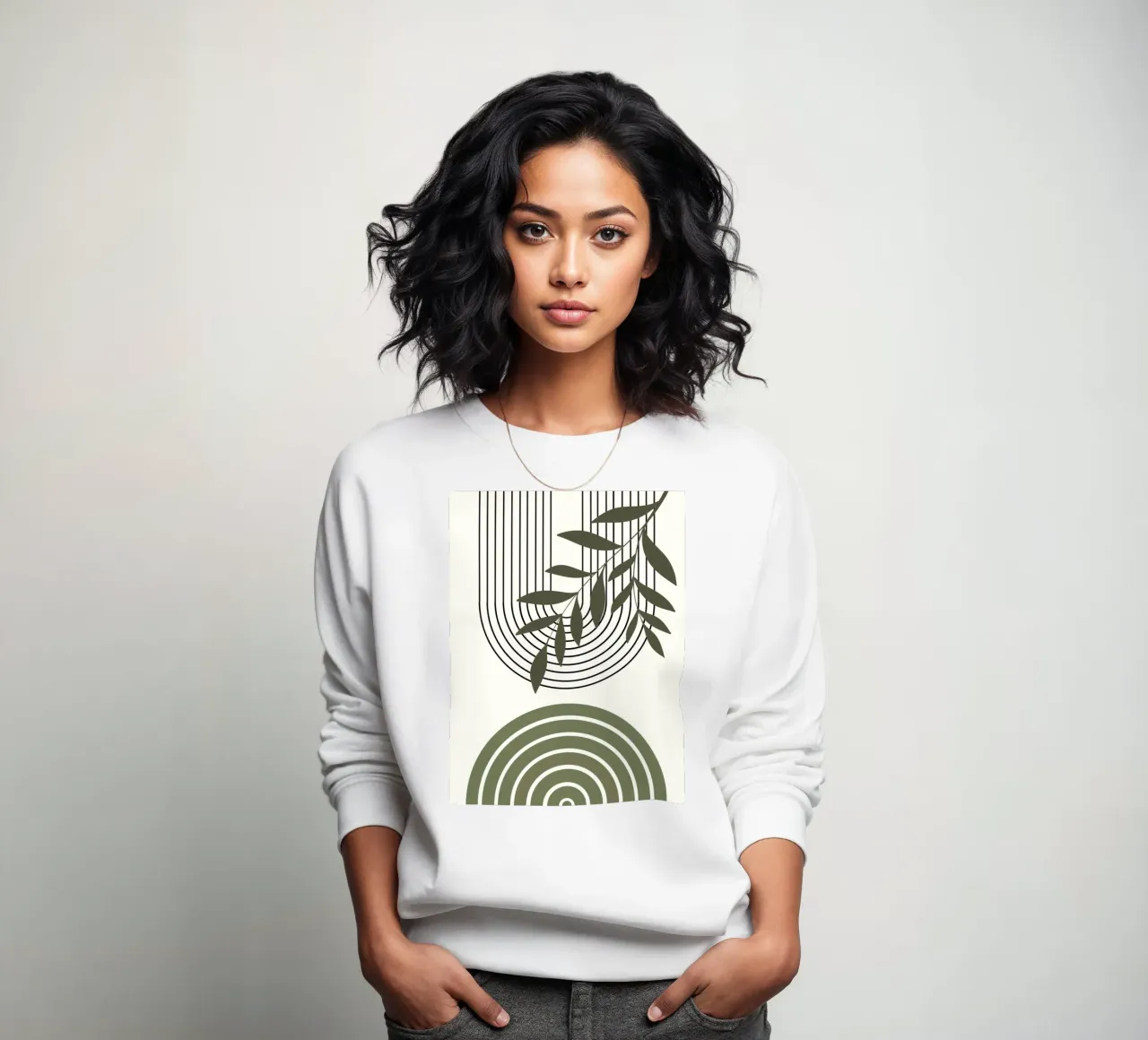 Bow and olive branch sweatshirt van LisaArtes